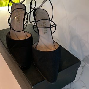Chanel strap heels